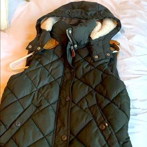 H&M puffer with fur